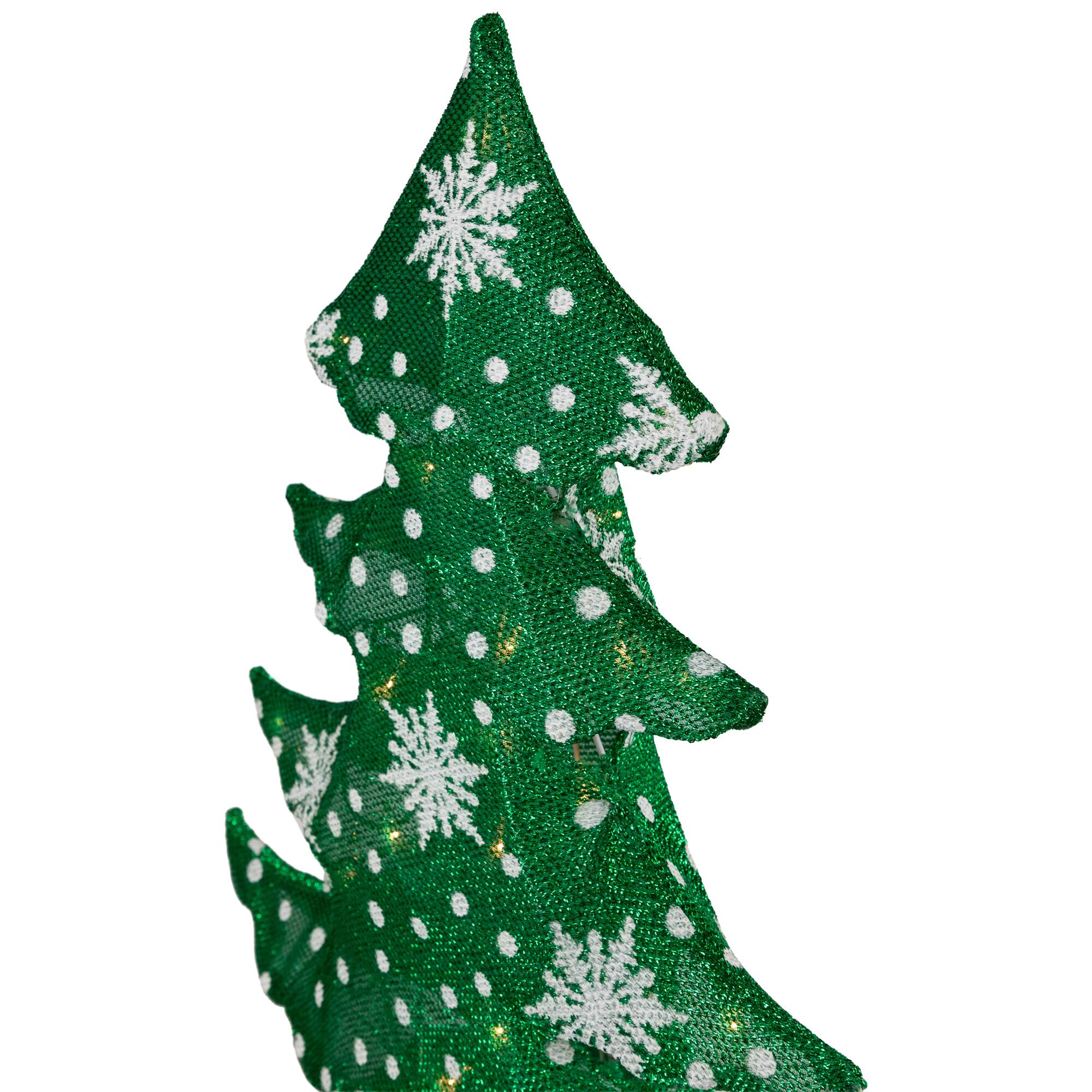 20" 3D Artificial Christmas Tree, Clear Lights